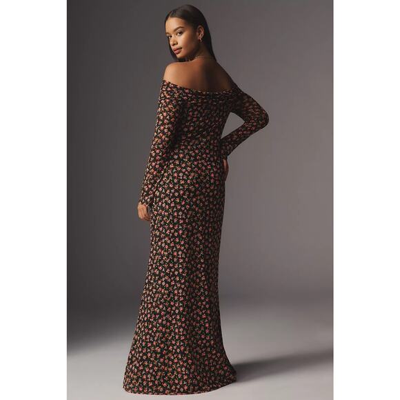 NWT Anthropologie AFRM long sleeve floral maxi dress - size 2x - Picture 2 of 5